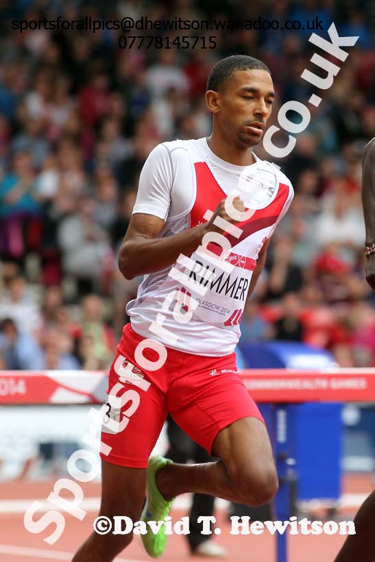 Michael Rimmer (England) 800 metres heats at the Commonwealth Games, Glasgow. Photo: David T. Hewitson/Sports for All Pics